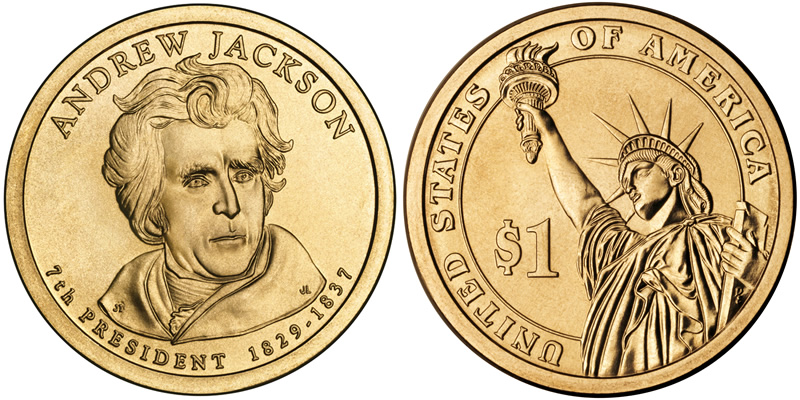 2008 D Andrew Jackson Presidential Dollar 2008 D Andrew Jackson Presidential Dollar