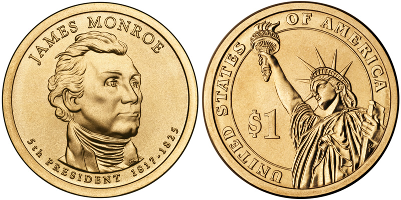 2008 D James Monroe Presidential Dollar 2008 D James Monroe Presidential Dollar