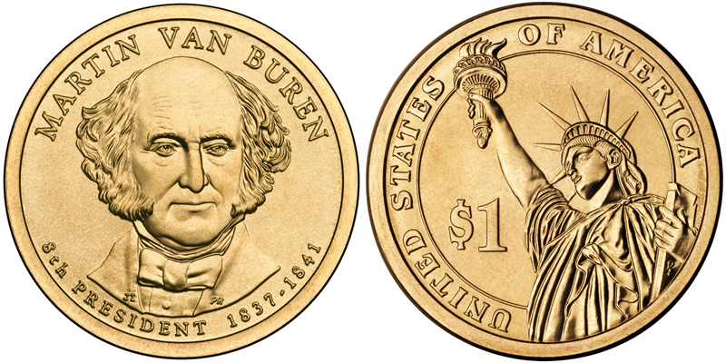 2008 D Martin Van Buren Presidential Dollar 2008 D Martin Van Buren Presidential Dollar