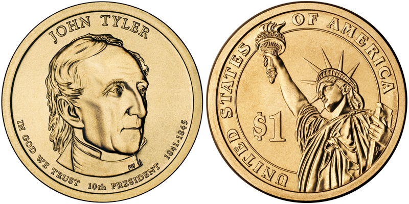 2009 D John Tyler Presidential Dollar 2009 D John Tyler Presidential Dollar