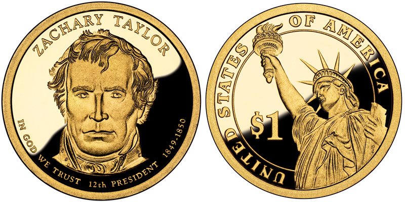 2009 S Zachery Taylor Presidential Dollar 2009 S Zachery Taylor Presidential Dollar