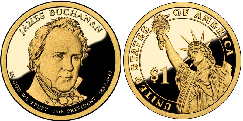 2010 S James Buchanan Presidential Dollar 2010 S James Buchanan Presidential Dollar
