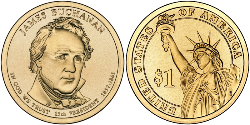 2010 D James Buchanan Presidential Dollar 2010 D James Buchanan Presidential Dollar