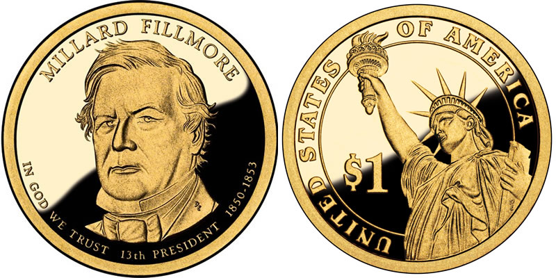 2010 S Millard Fillmore Presidential Dollar 2010 S Millard Fillmore Presidential Dollar