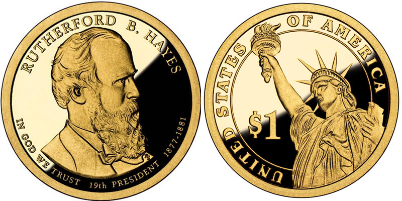 2011 S Rutherford B. Hayes Presidential Dollar 2011 S Rutherford B. Hayes Presidential Dollar