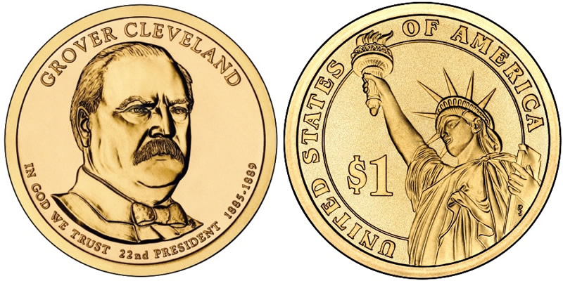 2012 D Grover Cleveland First Term Presidential Dollar 2012 D Grover Cleveland First Term Presidential Dollar