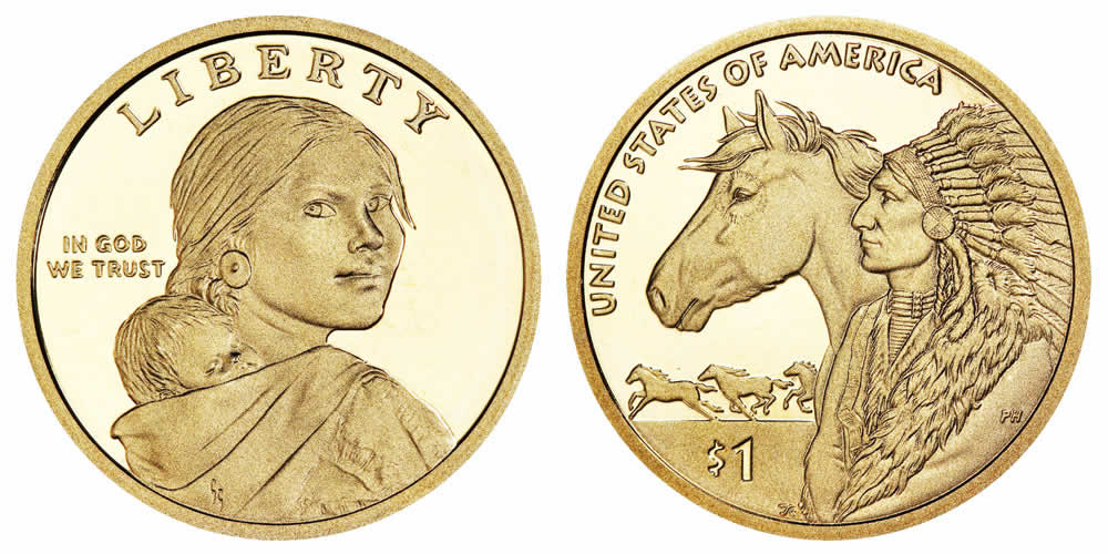 2012 S Sacagawea - Native American Dollar 