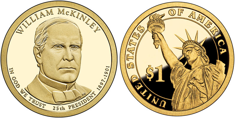 2013 S William McKinley Presidential Dollar 2013 S William McKinley Presidential Dollar