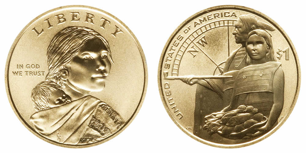2014 D  Sacagawea - Native American Dollar Enhanced Uncirculated 