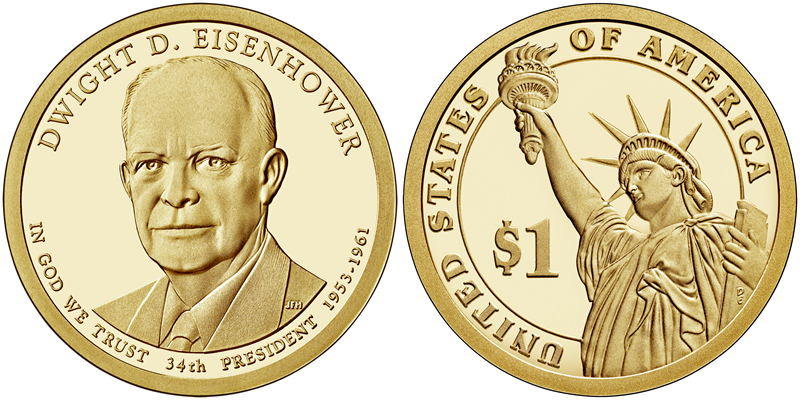 2015 S Dwight D. Eisenhower Eisenhower Dollar 2015 S Dwight D. Eisenhower Eisenhower Dollar