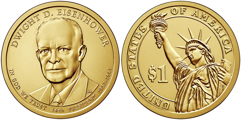 2015 D Dwight D. Eisenhower Dollar 2015 D Dwight D. Eisenhower Dollar
