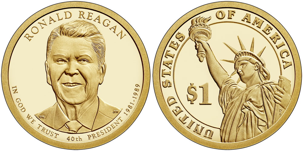 2016 S Ronald Reagan Presidential Dollar 2016 S Ronald Reagan Presidential Dollar