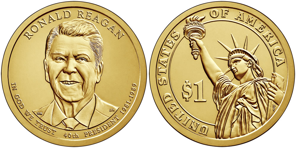 2016 D Ronald Reagan Presidential Dollar 2016 D Ronald Reagan Presidential Dollar
