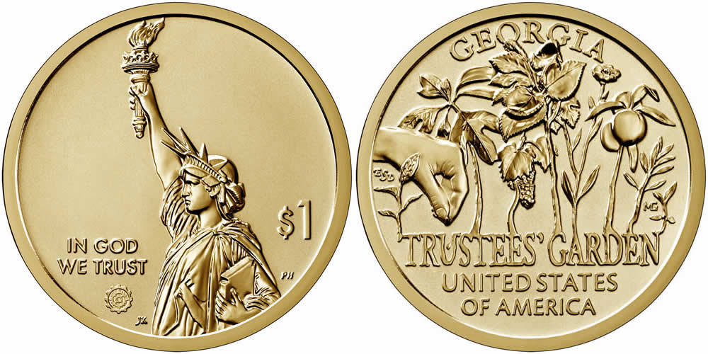 2019 S Georgia (Trustees Garden) American Innovation Dollar 2019 S American Innovation Dollar