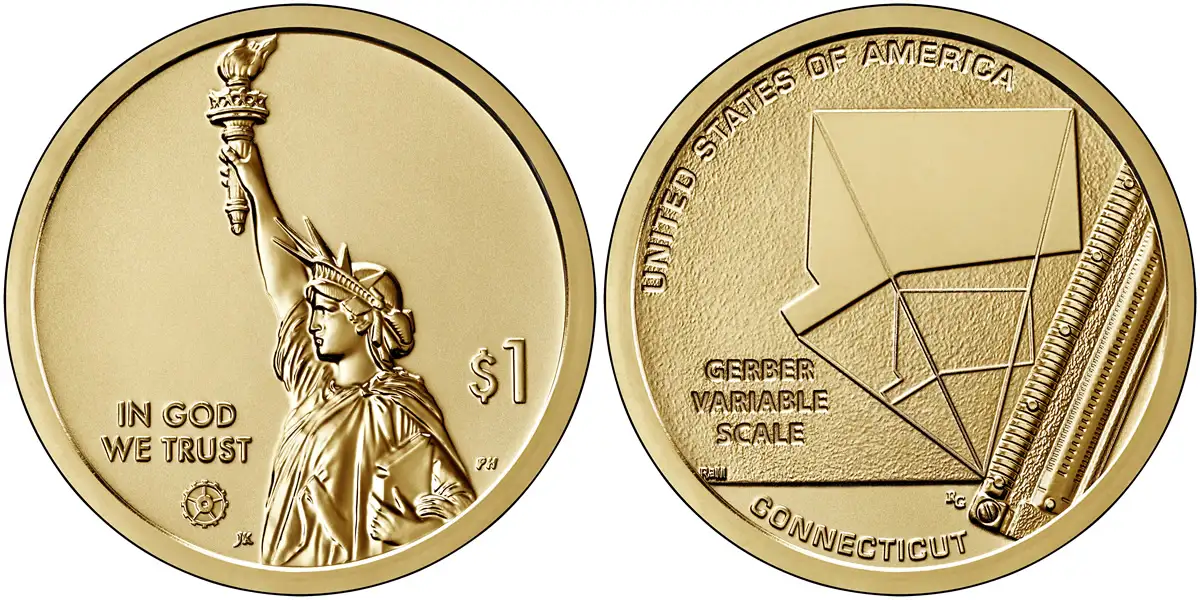 2020 S Connecticut (Gerber Variable Scale) American Innovation Dollar 2020 S American Innovation Dollar
