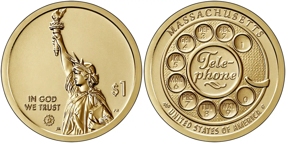 2020 S Massachusetts (Telephone) American Innovation Dollar 2020 S American Innovation Dollar