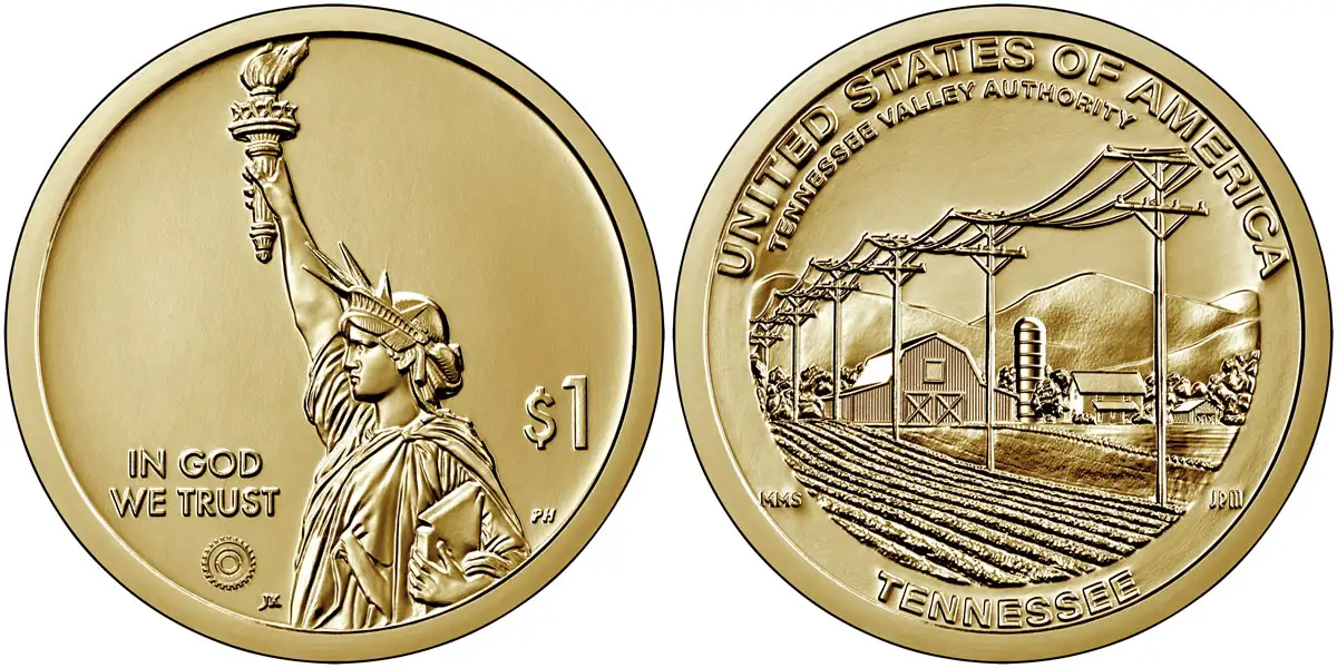 2022 D Tennessee (Tennessee Valley Authority) American Innovation Dollar 2022 D American Innovation Dollar