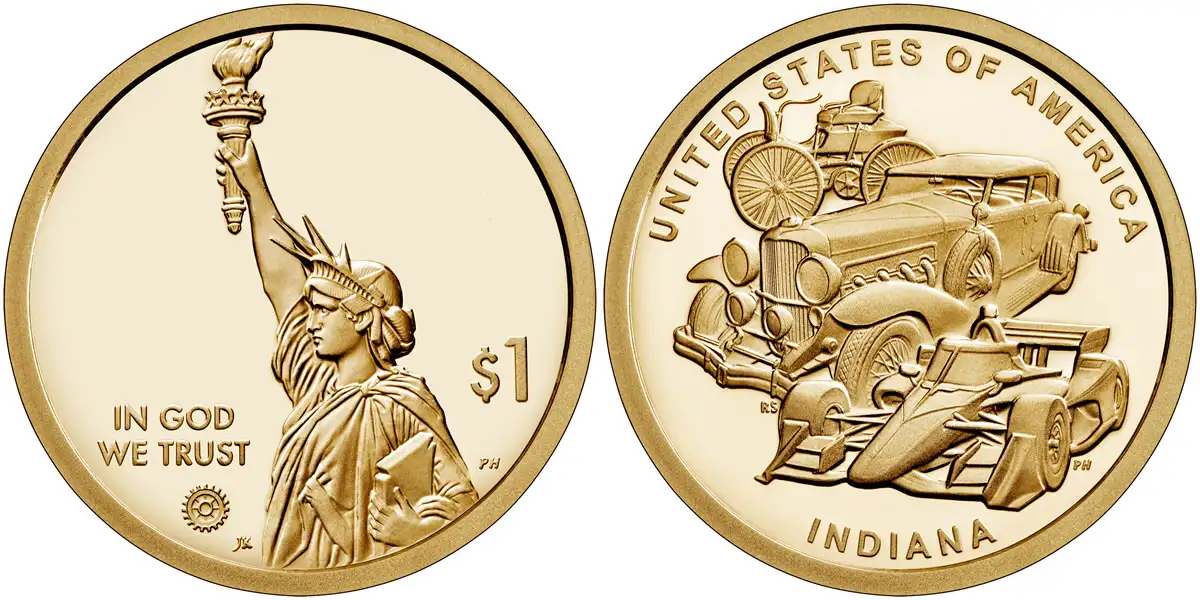 2023 S Indiana (Automobiles) American Innovation Dollar 2023 S American Innovation Dollar