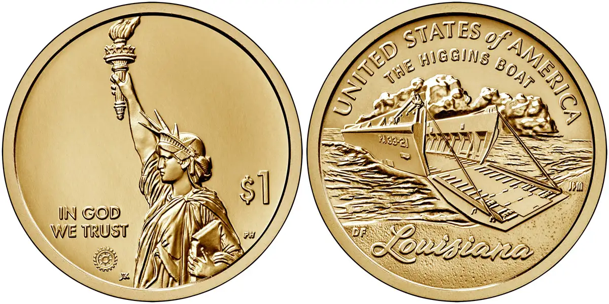 2023 D Louisiana (Higgins Boat) American Innovation Dollar 2023 D American Innovation Dollar