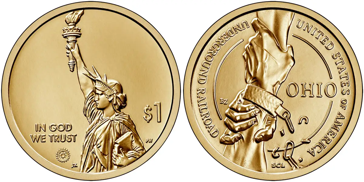 2023 D Ohio (Underground Railroad) American Innovation Dollar 2023 D American Innovation Dollar