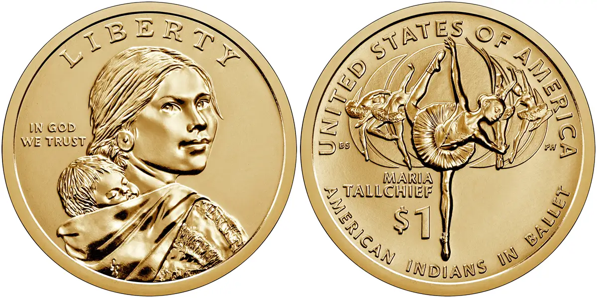 2023 P Maria Tallchief and American Indians in Ballet Sacagawea - Native American Dollar 2023 P Sacagawea - Native American Dollar