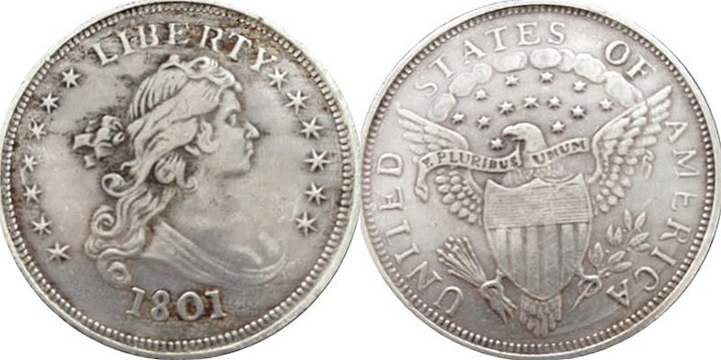 Click to Enlarge - 1801 Draped Bust Dollar 1801 Draped Bust Dollar