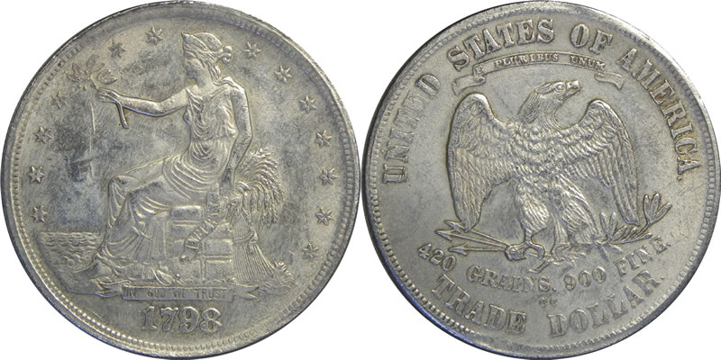 Click to Enlarge - 1798 CC Fantasy Trade Dollar 1798 CC Fantasy Trade Dollar