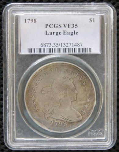 Click to Enlarge - 1798 Counterfeit Draped Bust Dollar 1798 Counterfeit Draped Bust Dollar