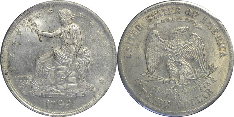 Click to Enlarge - 1799 CC Fantasy Trade Dollar 1799 CC Fantasy Trade Dollar
