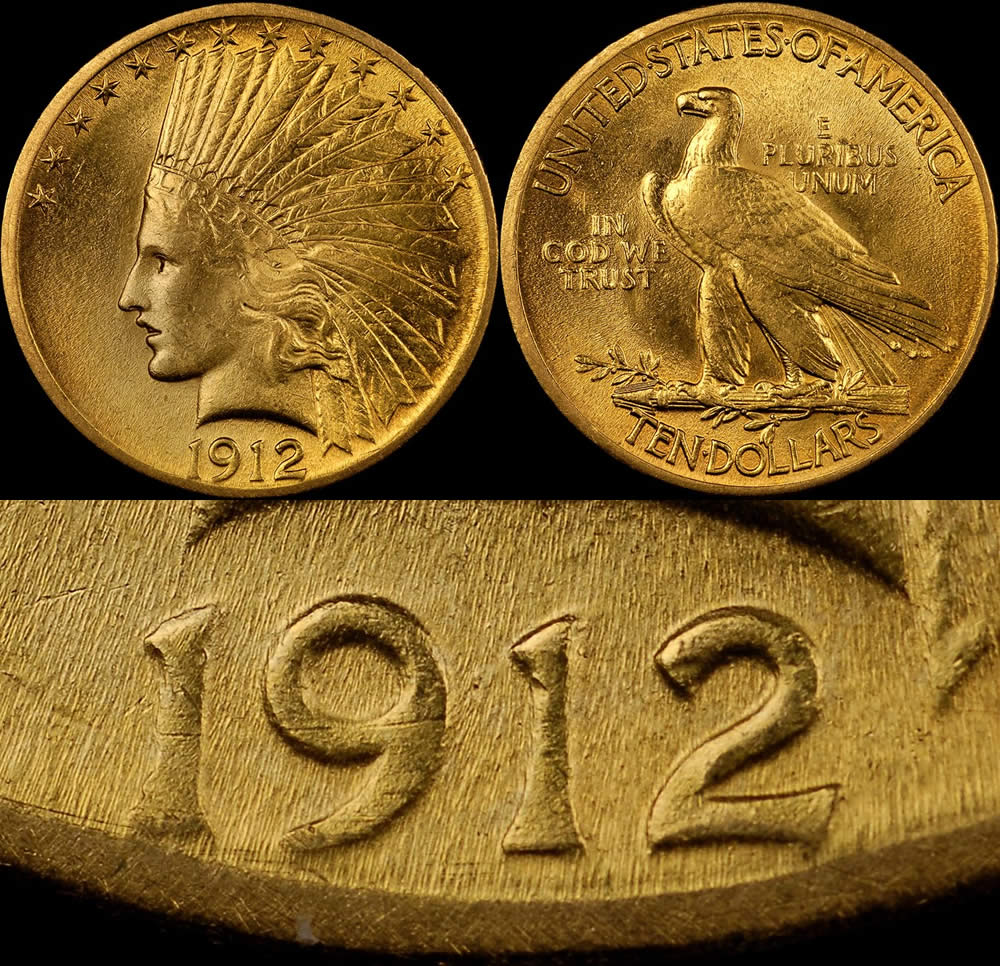 Counterfeit-Detection:-1912-Indian-Head-Eagle