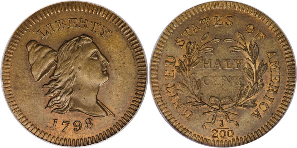 1796 Liberty Cap Bust Right Half Cent Edwards Copy 1796 Liberty Cap Bust Right Half Cent Edwards Copy