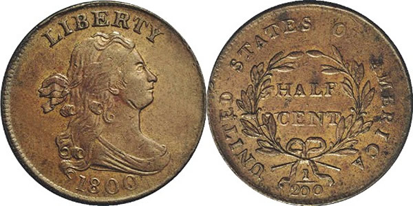 1800 Draped Bust Half Cent 1800 Draped Bust Half Cent