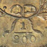 1804  Draped Bust Half Cent Stemless Wreath