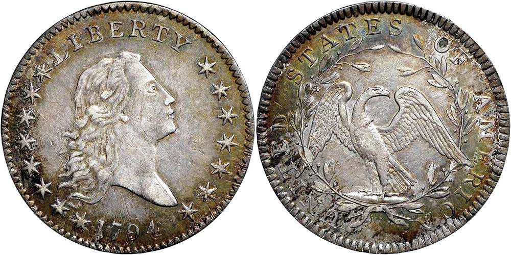 1794 Flowing Hair Half Dollar 