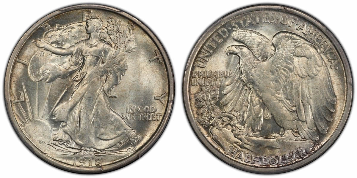 1918 D Walking Liberty Half Dollar 1918 D Walking Liberty Half Dollar