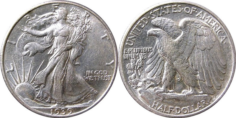 1939 Walking Liberty Half Dollar 1939 Walking Liberty Half Dollar