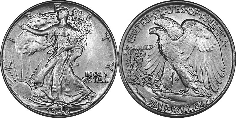1942 Walking Liberty Half Dollar 1942 Walking Liberty Half Dollar