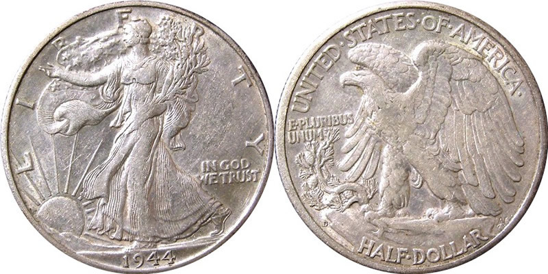 1944 D Walking Liberty Half Dollar 1944 D Walking Liberty Half Dollar