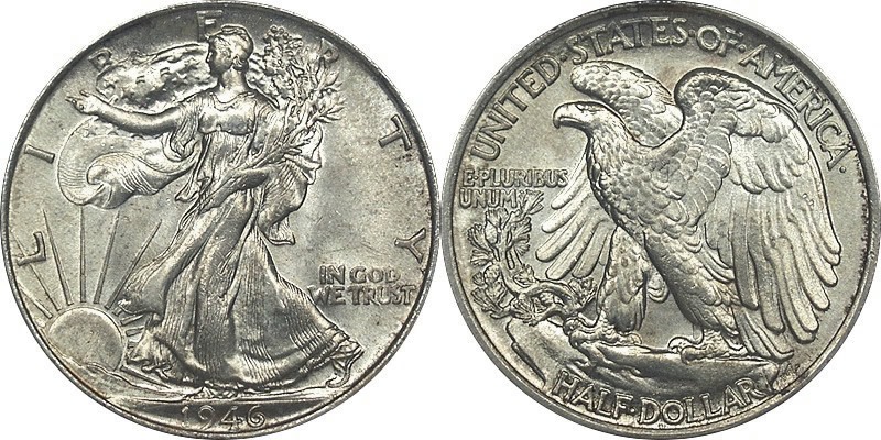 1946 Walking Liberty Half Dollar 1946 Walking Liberty Half Dollar
