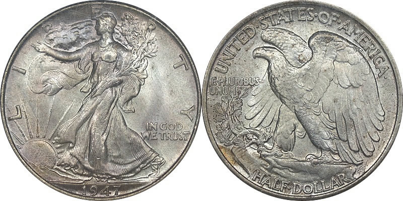 1947 Walking Liberty Half Dollar 1947 Walking Liberty Half Dollar