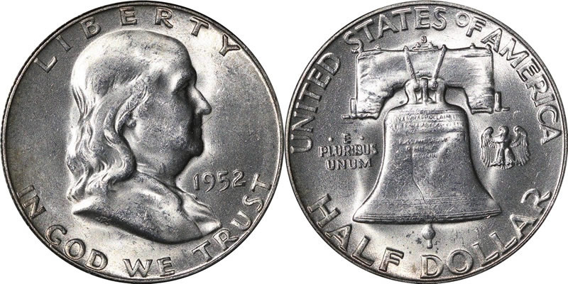 1952 S Franklin Half Dollar 1952 S Franklin Half Dollar
