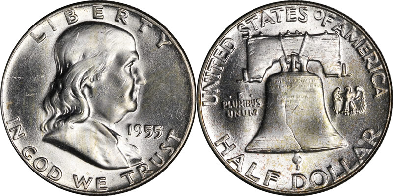 1955 Franklin Half Dollar 1955 Franklin Half Dollar