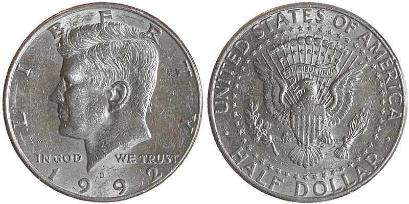 1992 D Kennedy Half Dollar 1992 D Kennedy Half Dollar