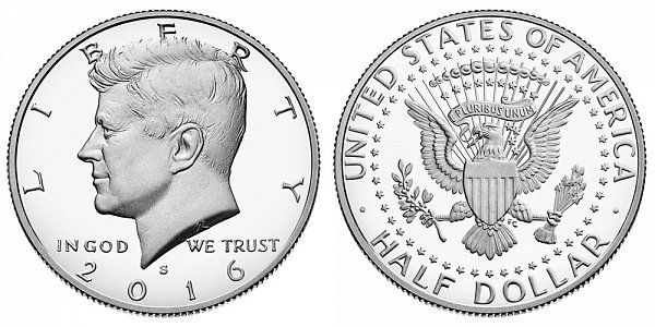 2016 S Silver Proof Kennedy Half Dollar 2016 S Silver Proof Kennedy Half Dollar