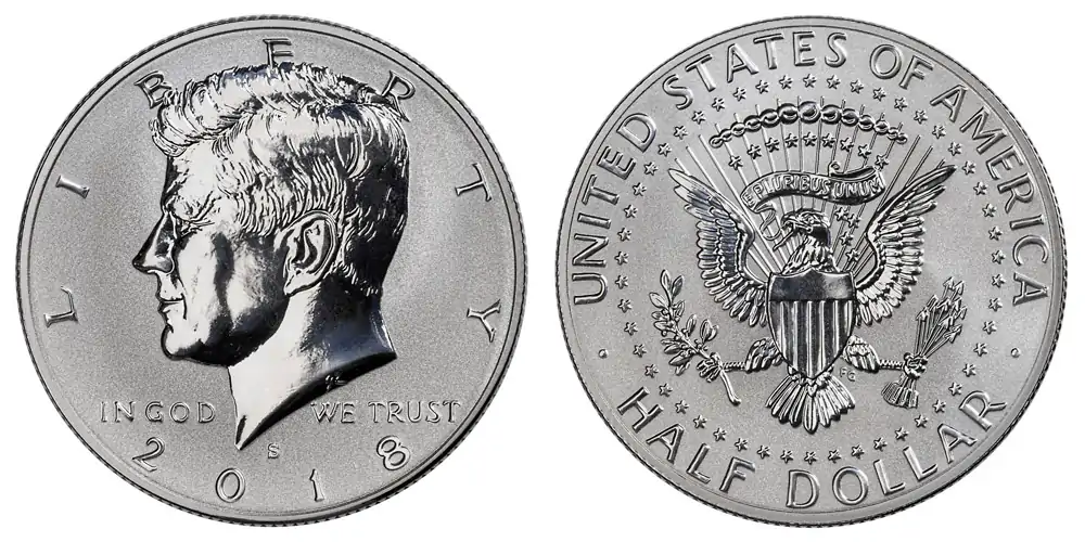 2018 S Silver Reverse Proof Kennedy Half Dollar 2018 S Silver Reverse Proof Kennedy Half Dollar
