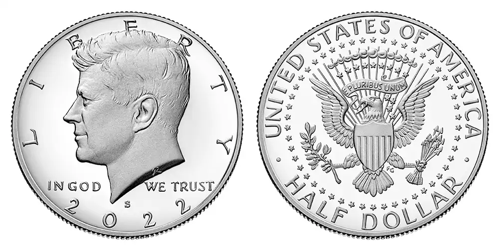 2022 S Silver Proof Kennedy Half Dollar 2022 S Silver Proof Kennedy Half Dollar
