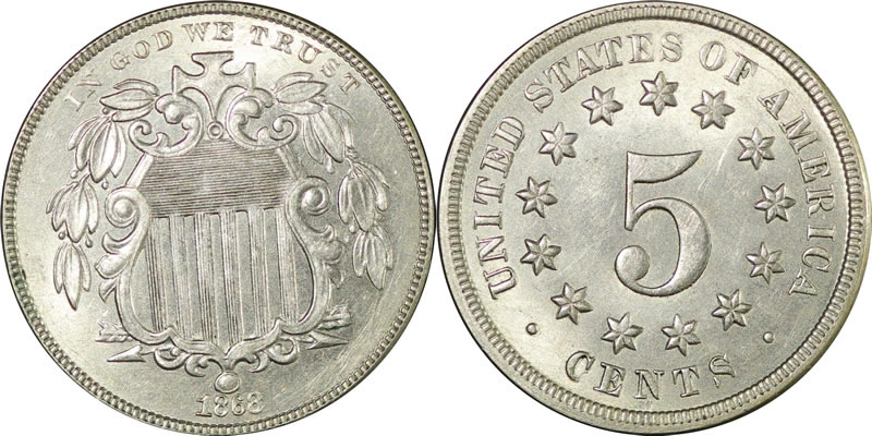 1868 Shield Nickel 1868 Shield Nickel