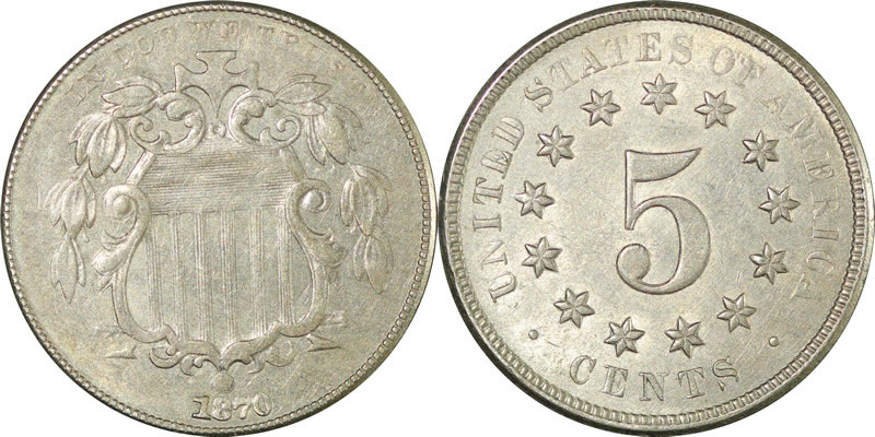 1870 Shield Nickel 1870 Shield Nickel