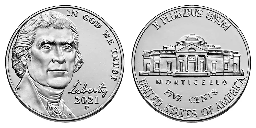 2021 P Jefferson Nickel 2021 P Jefferson Nickel