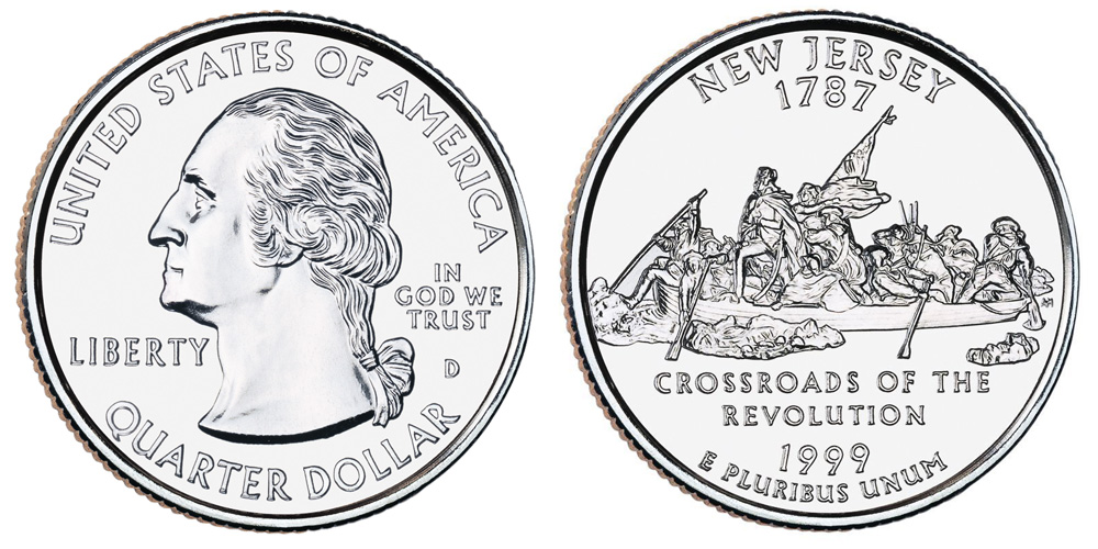 1999 D New Jersey State Quarter 1999 D New Jersey State Quarter